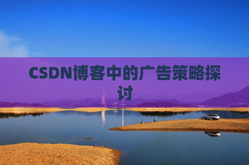CSDN博客中的广告策略探讨